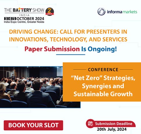 The Battery Show India | 03-04-05 October 2024